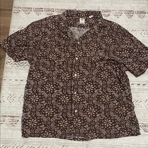 Levi's Dark Brown Paisley Casual Shirt